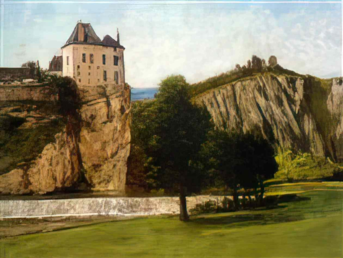Gustave Courbet le chateau de thoraise 1865 Art A4 Photo Print