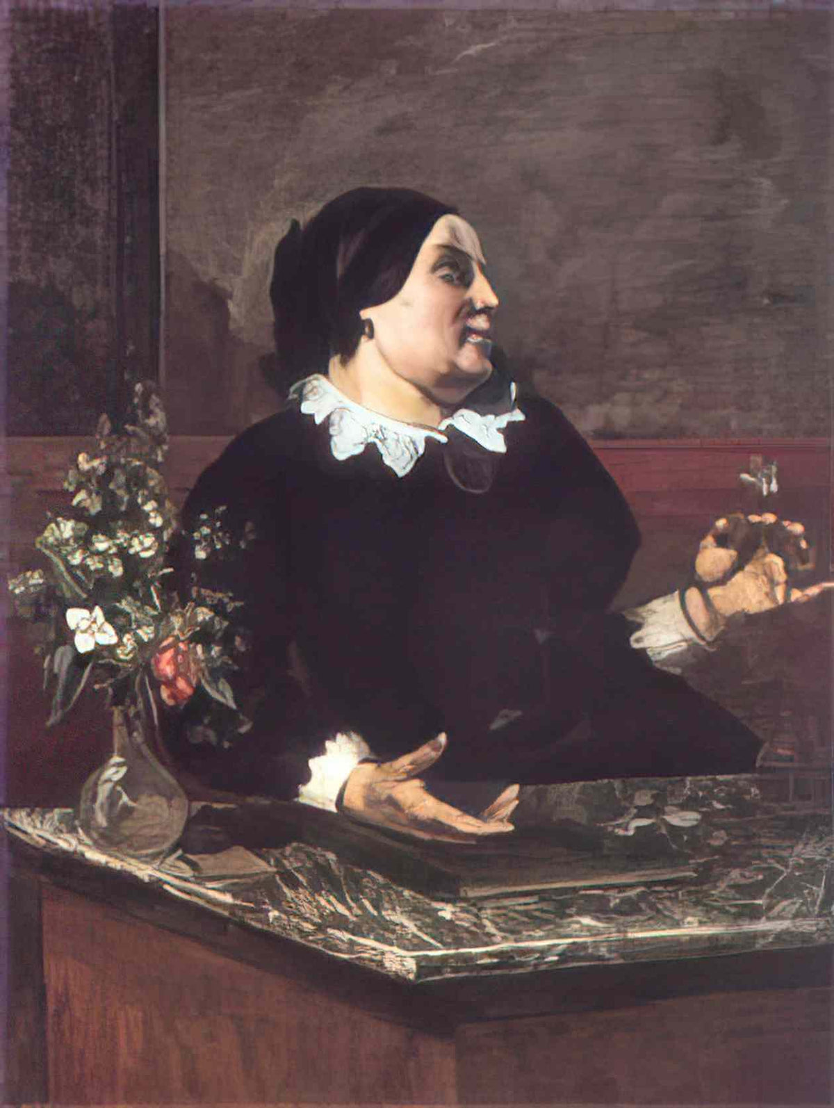 Gustave Courbet mother gregoire 1855 Art A4 Photo Print