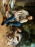 Gustave Courbet pierre joseph proudhon and his children A4 Photo Print