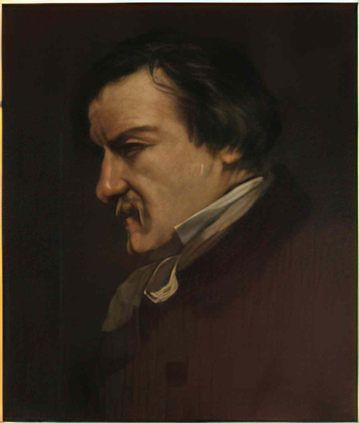 Gustave Courbet portrait of champfleury 1855 Art A4 Photo Print