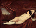 Gustave Courbet sleeping nude woman 1862 Art A4 Photo Print