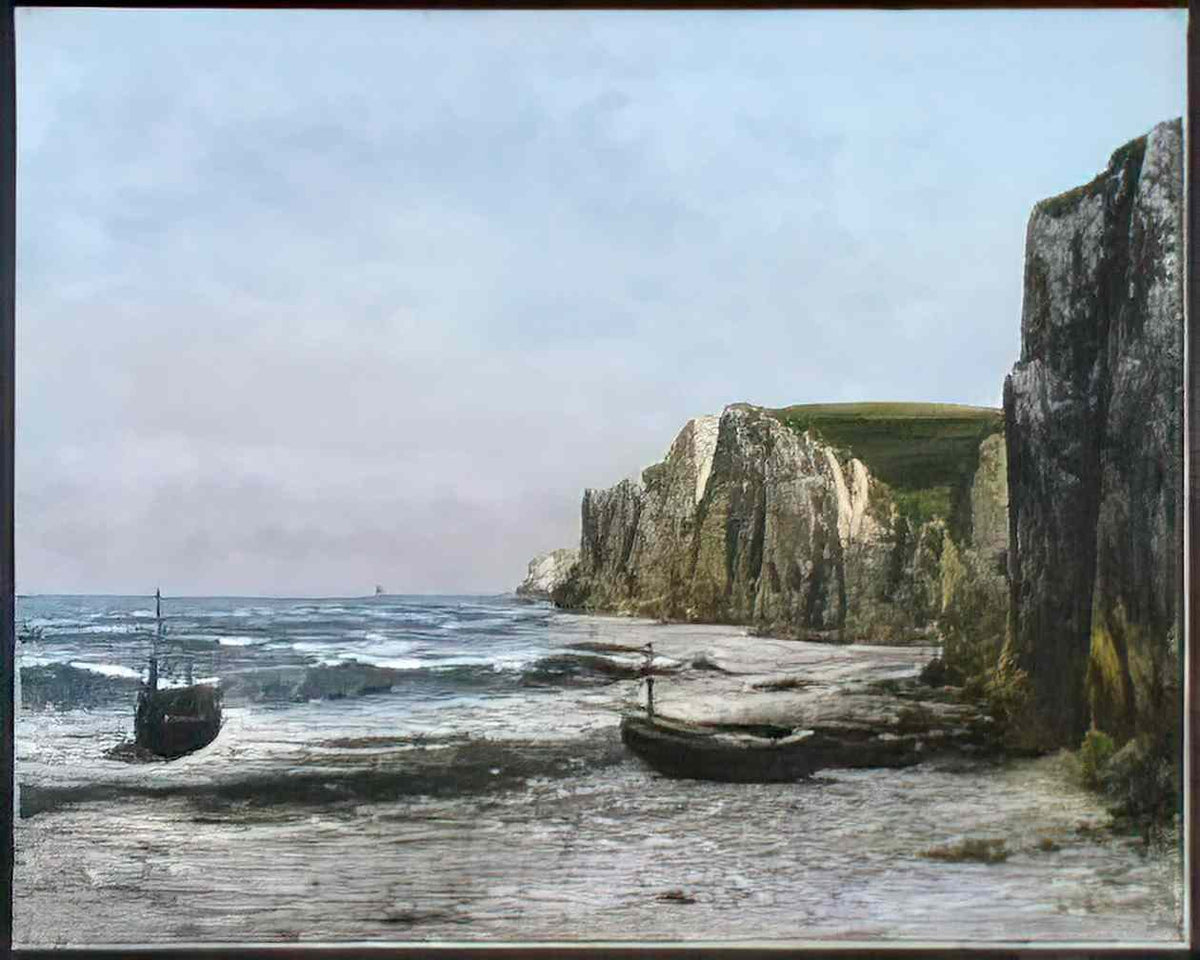 Gustave Courbet the cliffs at etreat 1866 Art A4 Photo Print