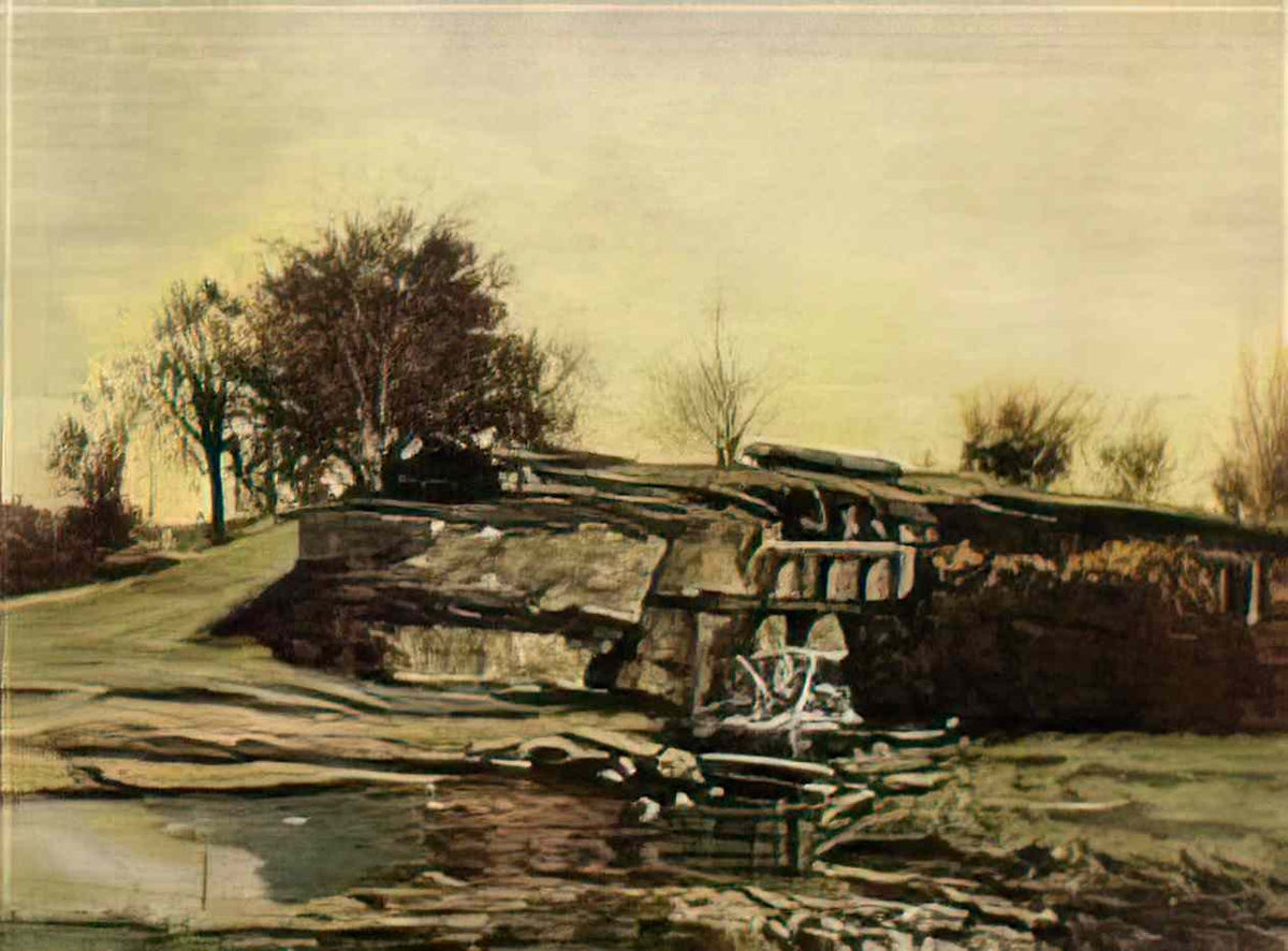Gustave Courbet the flood gate at optevoz 1854 Art A4 Photo Print
