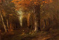Gustave Courbet the forest in autumn 1841 Art A4 Photo Print