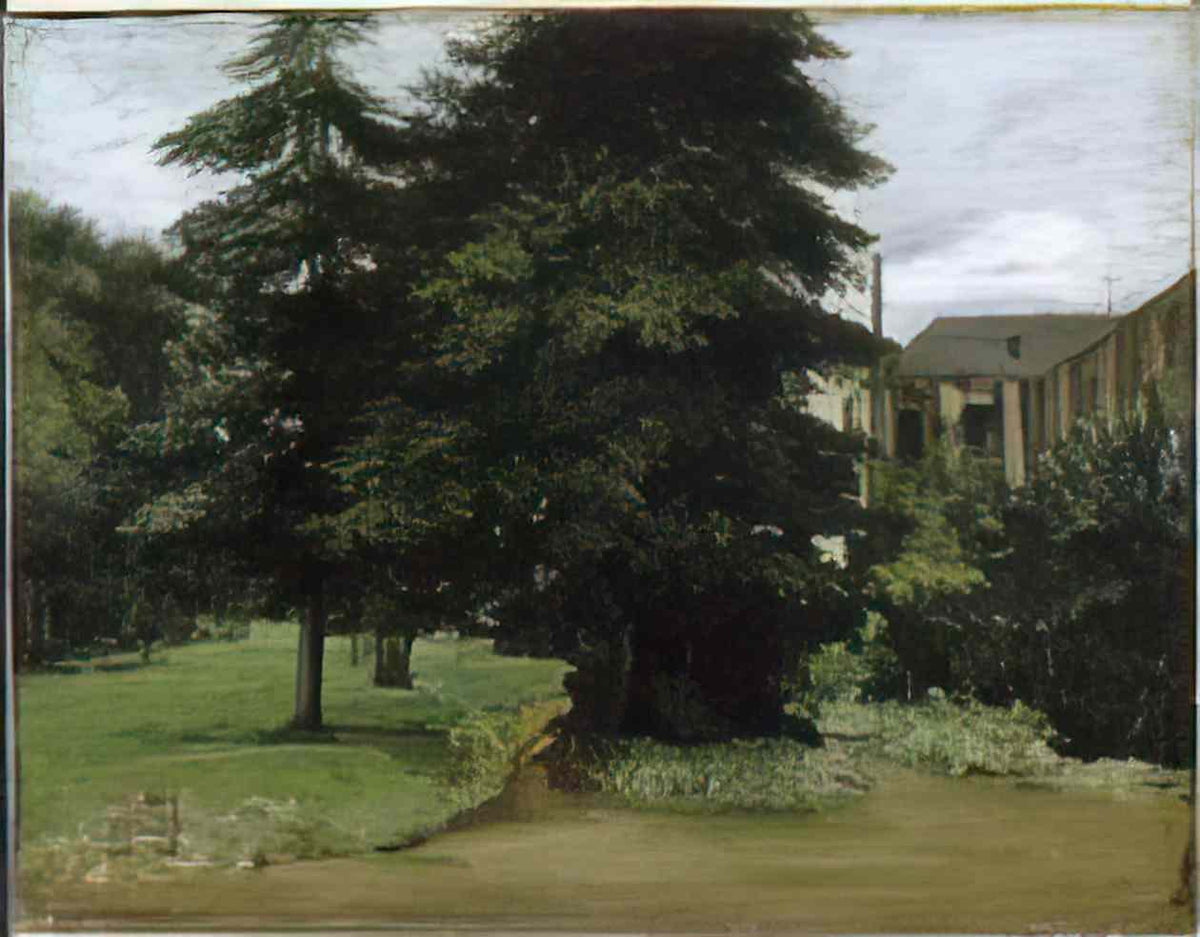 Gustave Courbet the garden of the loos les lille abbacy 1851 Art A4 Photo Print