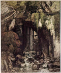 Gustave Courbet the giants cave from saillon switzerland 1873 Art A4 Photo Print