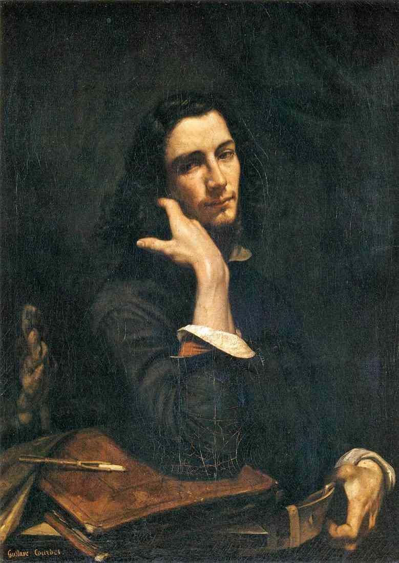 Gustave Courbet the man with the leather belt a portrait of the A4 Photo Print