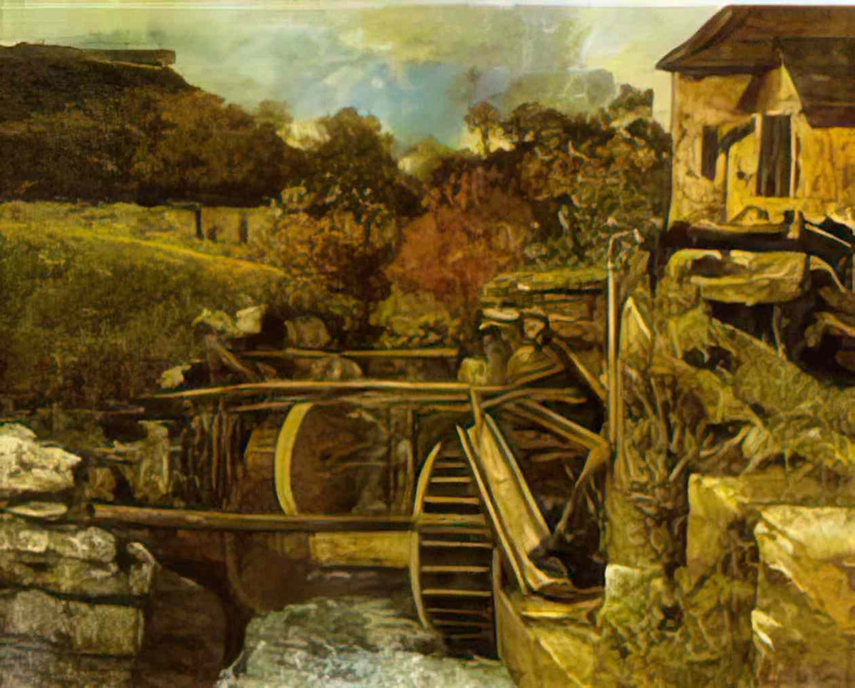 Gustave Courbet the ornans paper mill Art A4 Photo Print