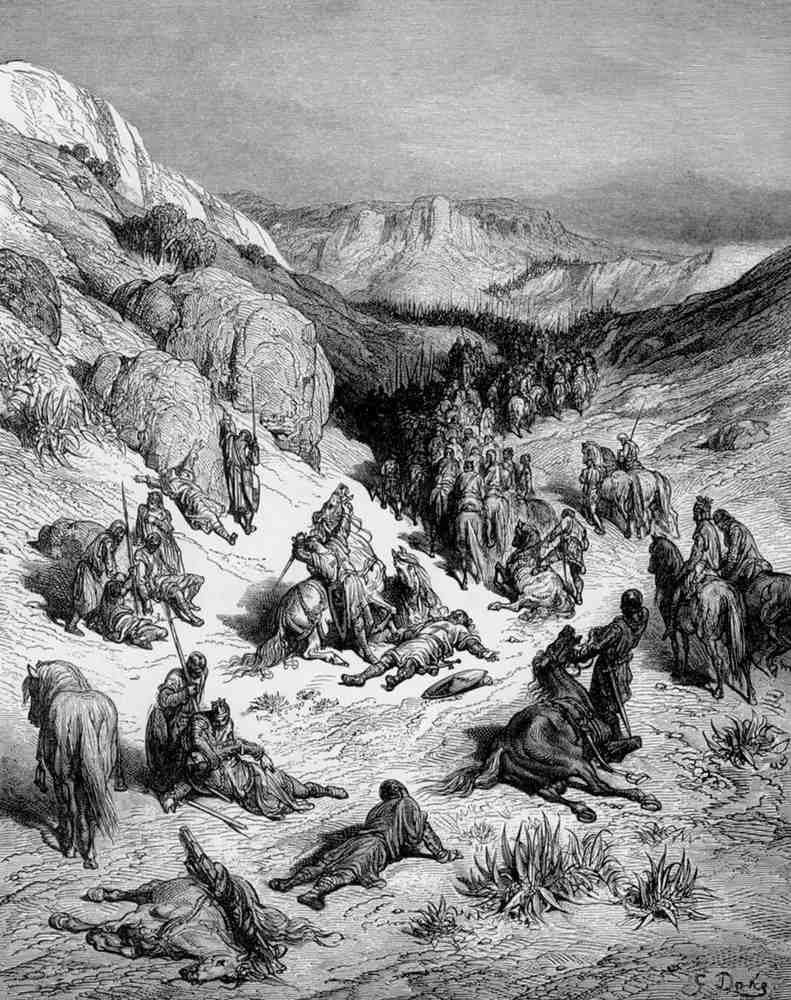 Gustave Dore Crusades Paradise Jaufry 084 Vintage Illustration A4 Photo Print