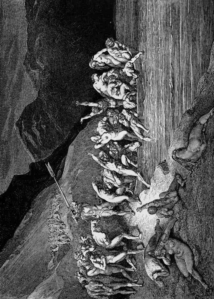 Gustave Dore Divine Comedy 014 Vintage Illustration A4 Photo Print