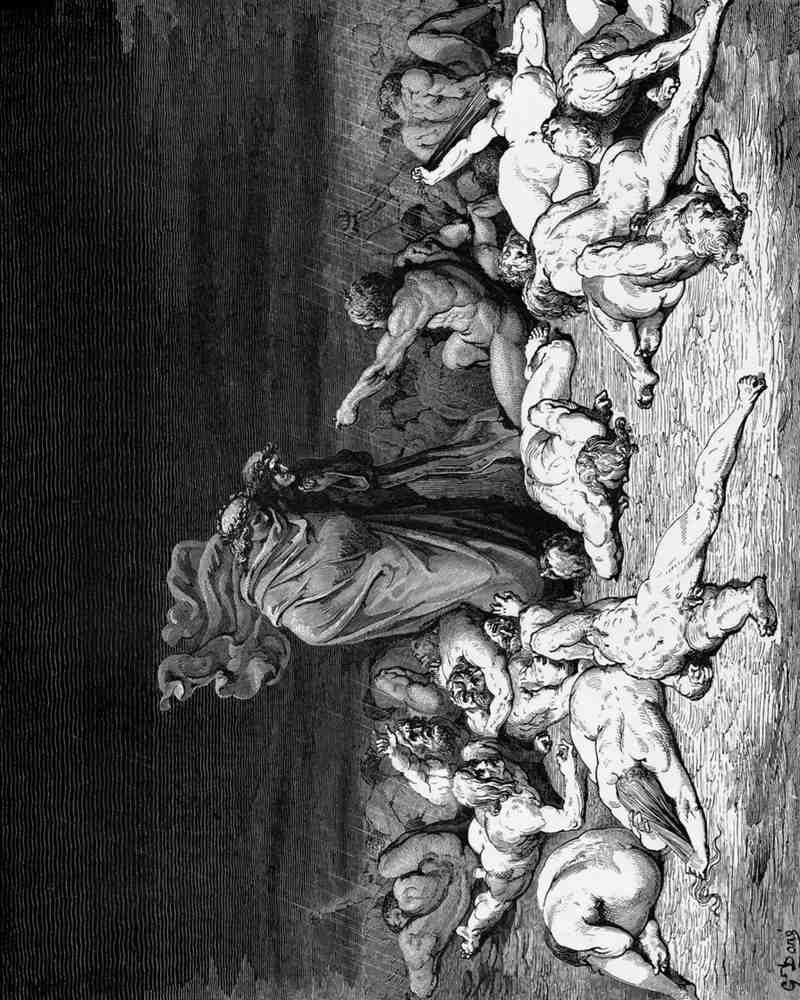 Gustave Dore Divine Comedy 024 Vintage Illustration A4 Photo Print