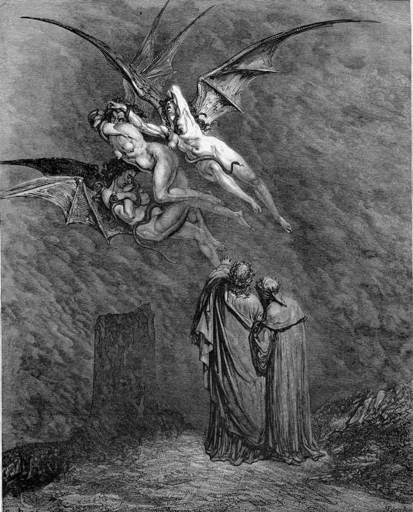 Gustave Dore Divine Comedy 031 Vintage Illustration A4 Photo Print