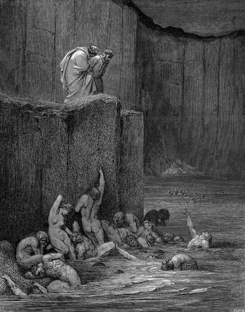 Gustave Dore Divine Comedy 047 Vintage Illustration A4 Photo Print