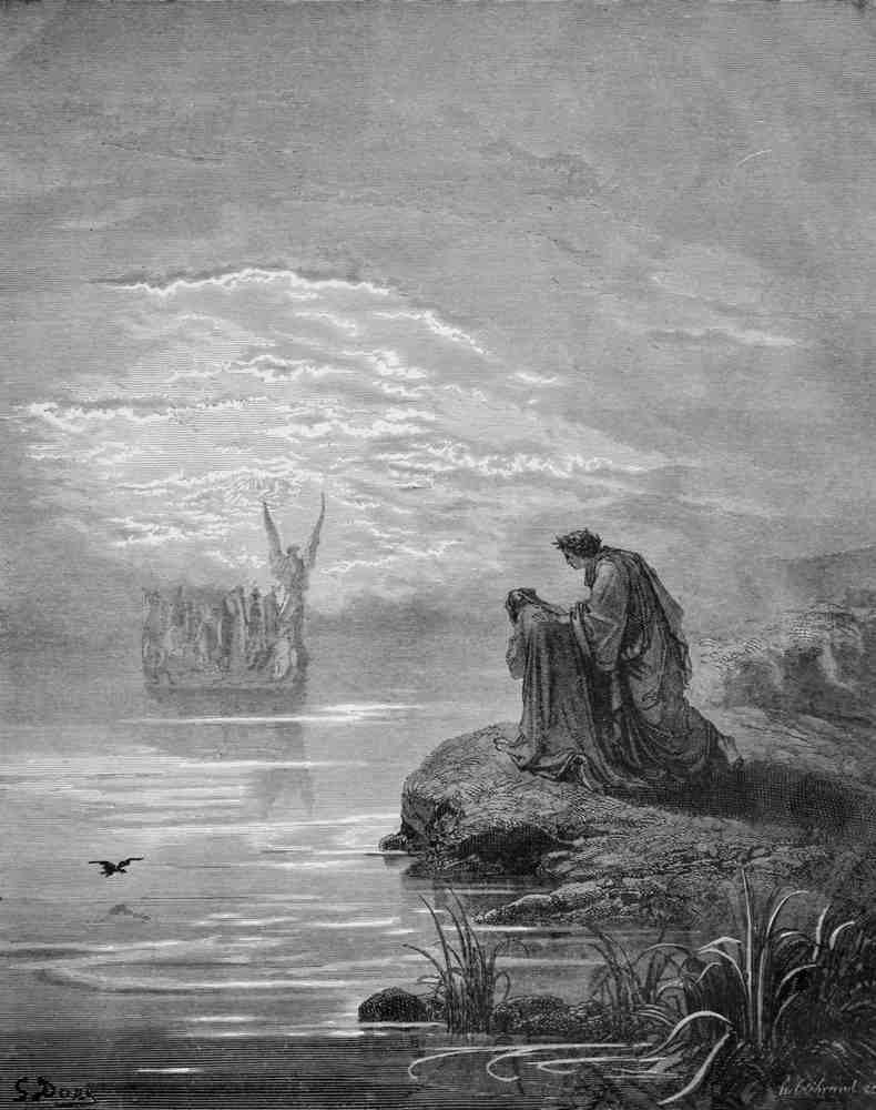 Gustave Dore Divine Comedy 101 Vintage Illustration A4 Photo Print