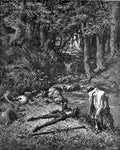 Gustave Dore Don Quixote 015 Vintage Illustration A4 Photo Print