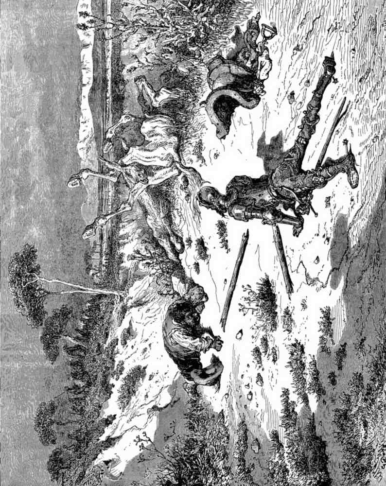 Gustave Dore Don Quixote 025 Vintage Illustration A4 Photo Print