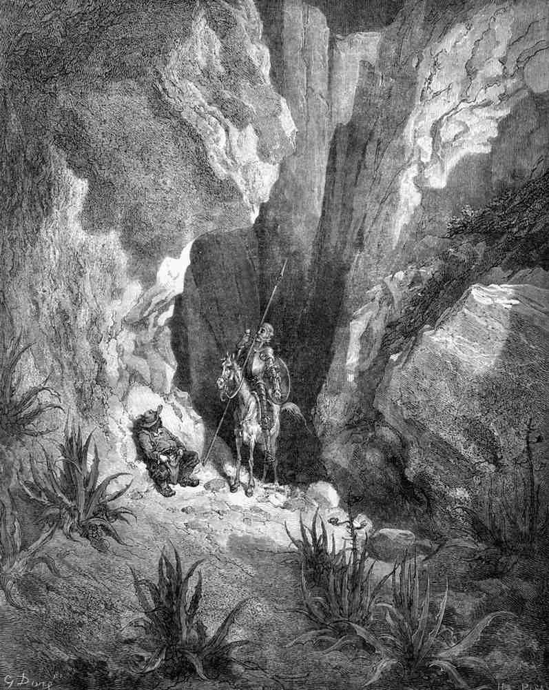 Gustave Dore Don Quixote 029 Vintage Illustration A4 Photo Print