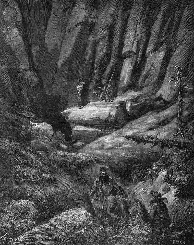 Gustave Dore Don Quixote 039 Vintage Illustration A4 Photo Print