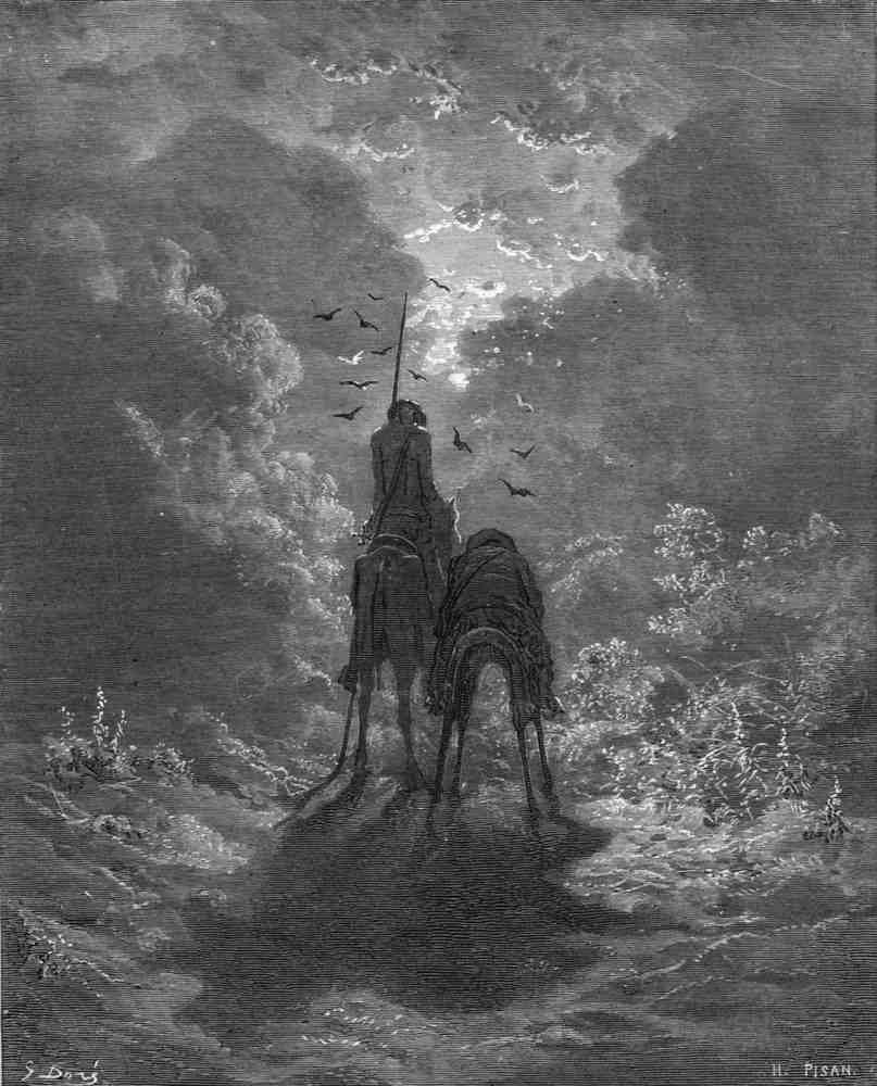 Gustave Dore Don Quixote 063 Vintage Illustration A4 Photo Print