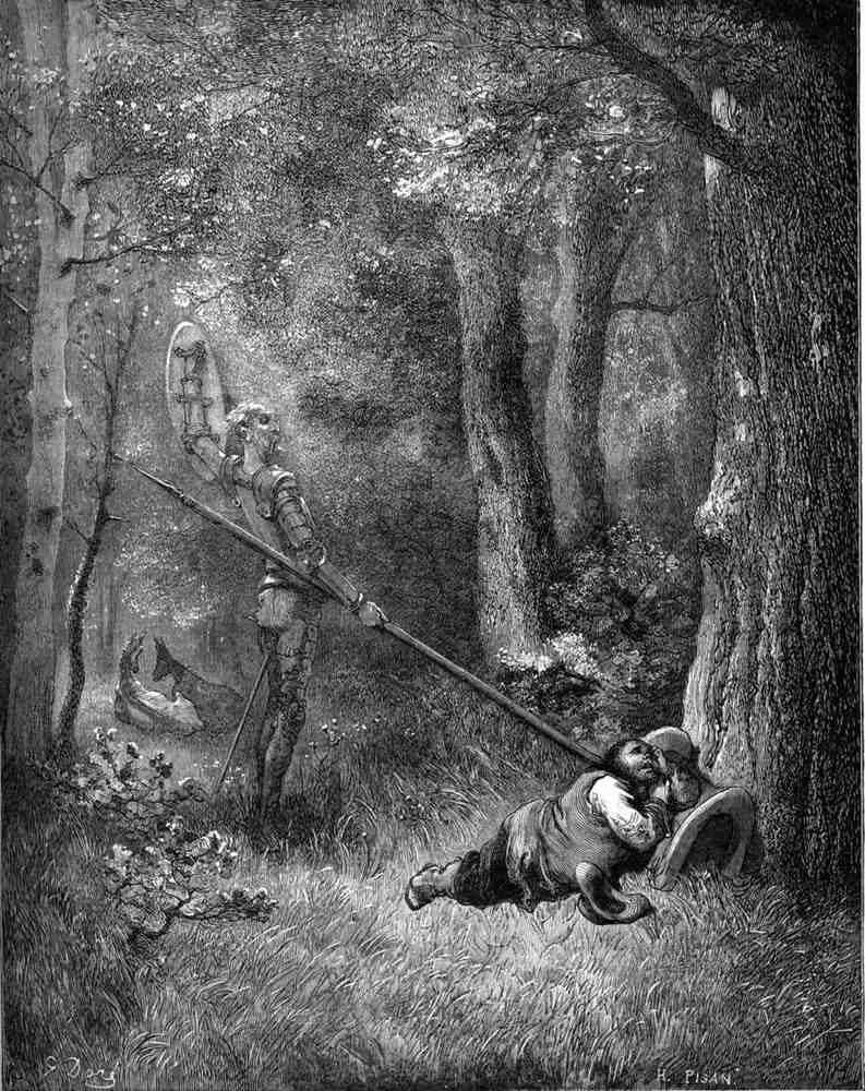 Gustave Dore Don Quixote 069 Vintage Illustration A4 Photo Print