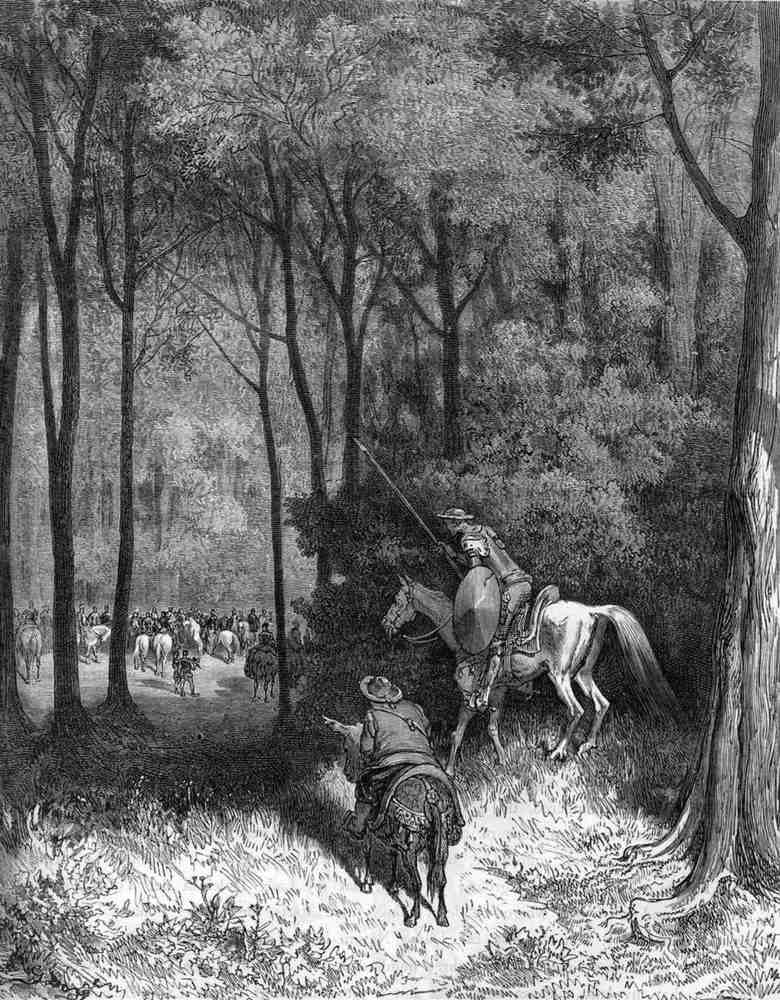 Gustave Dore Don Quixote 084 Vintage Illustration A4 Photo Print