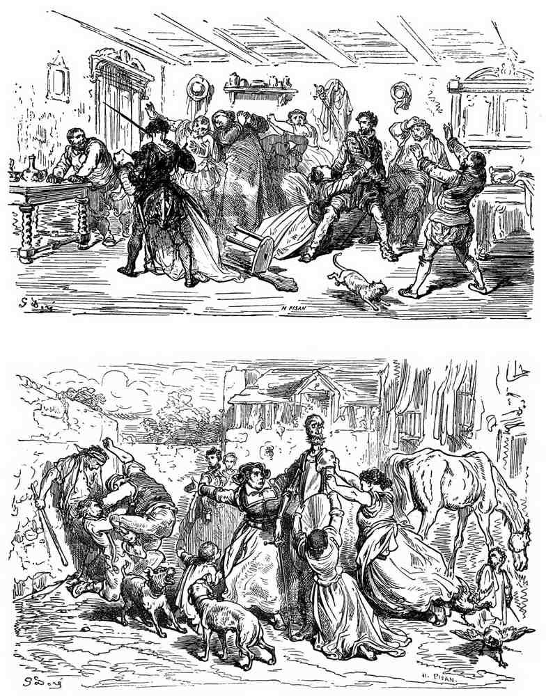 Gustave Dore Don Quixote 141 Vintage Illustration A4 Photo Print
