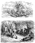 Gustave Dore Don Quixote 145 Vintage Illustration A4 Photo Print
