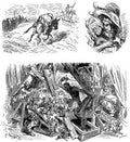 Gustave Dore Don Quixote 165 Vintage Illustration A4 Photo Print