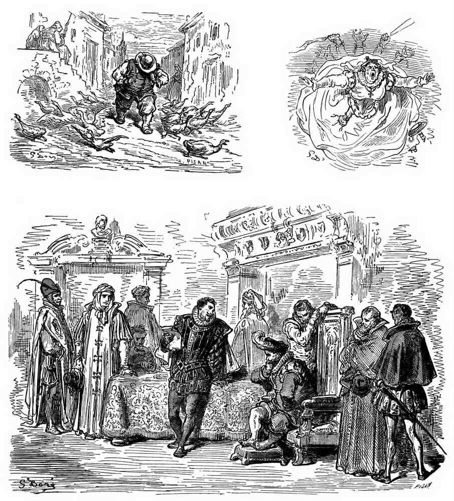 Gustave Dore Don Quixote 182 Vintage Illustration A4 Photo Print