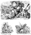 Gustave Dore Don Quixote 183 Vintage Illustration A4 Photo Print