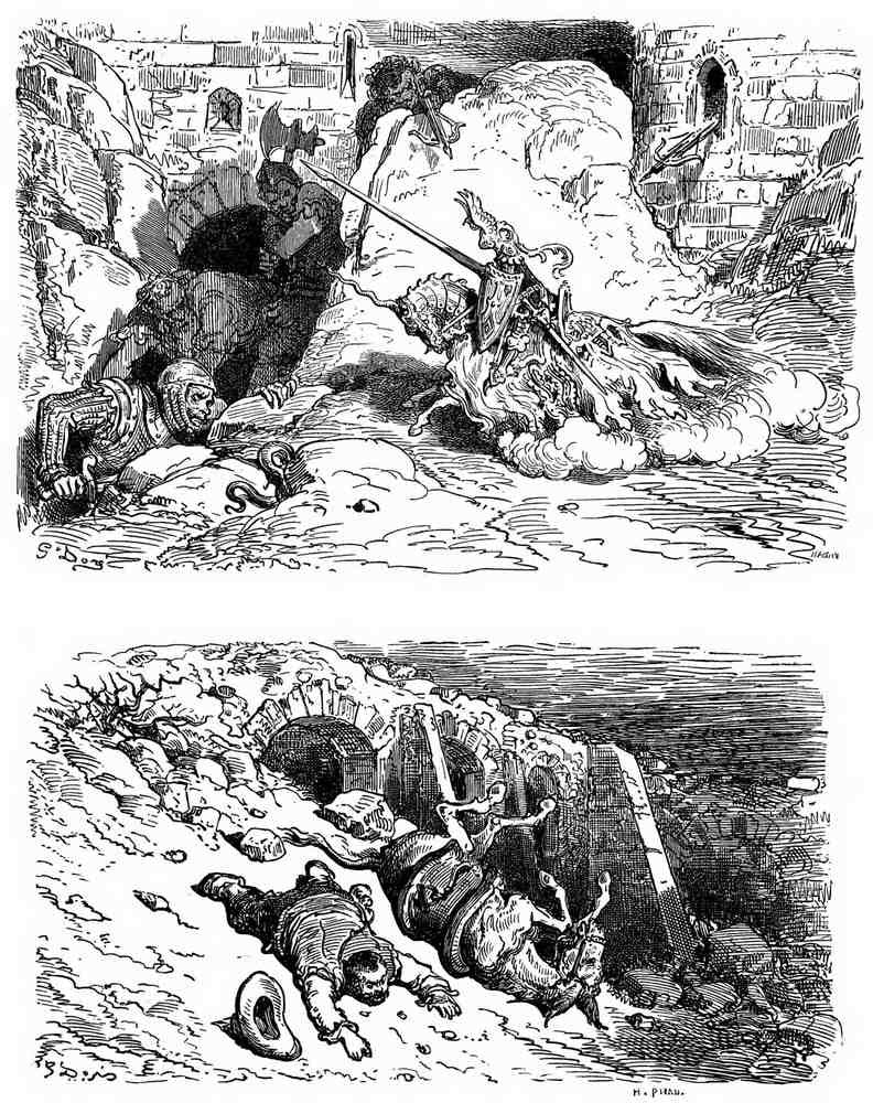 Gustave Dore Don Quixote 184 Vintage Illustration A4 Photo Print