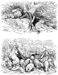 Gustave Dore Don Quixote 195 Vintage Illustration A4 Photo Print