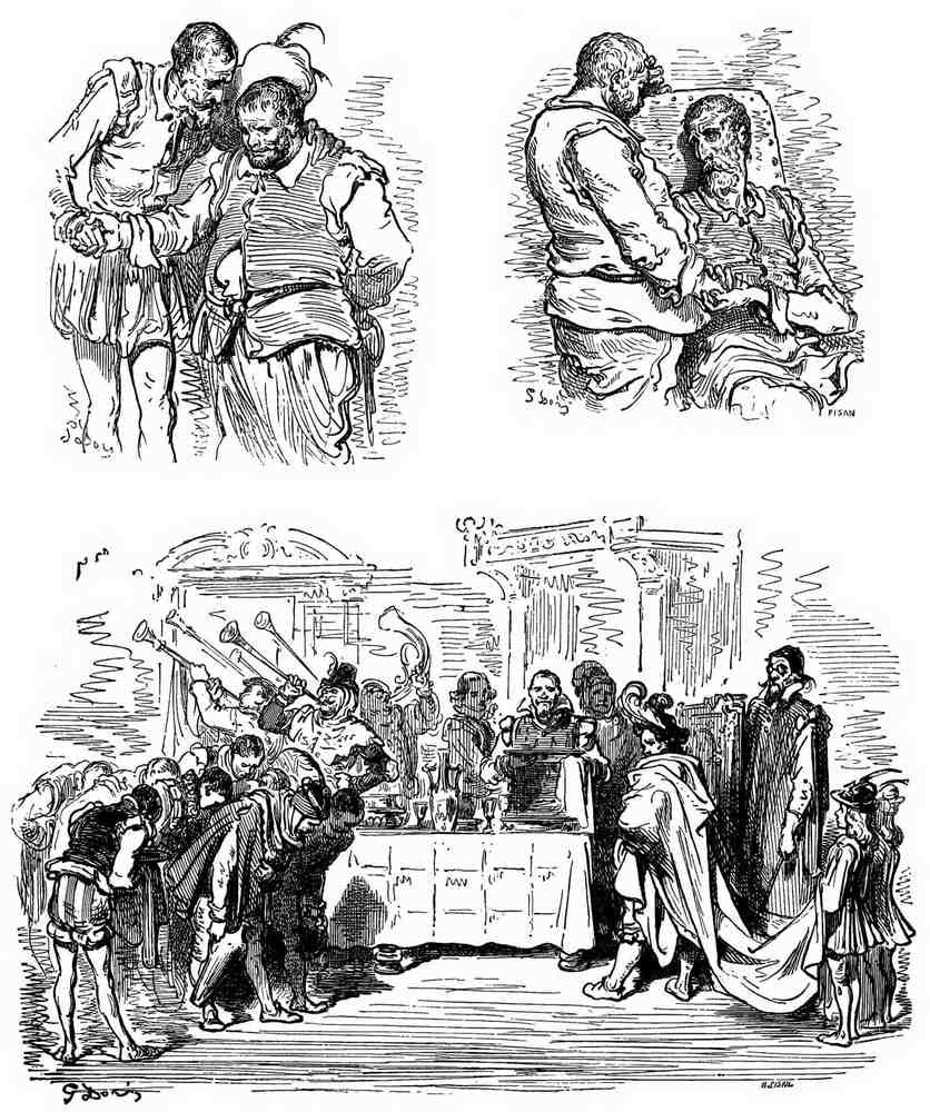 Gustave Dore Don Quixote 200 Vintage Illustration A4 Photo Print