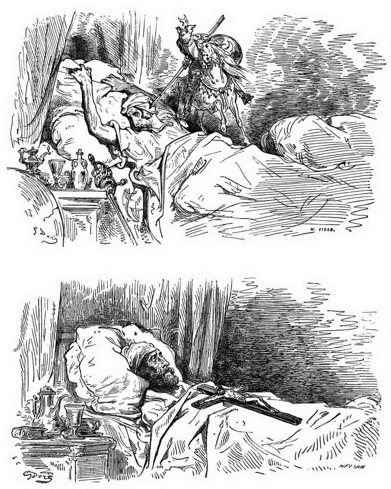 Gustave Dore Don Quixote 204 Vintage Illustration A4 Photo Print