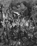 Gustave Dore Gargantua Pantagruel 004 Vintage Illustration A4 Photo Print