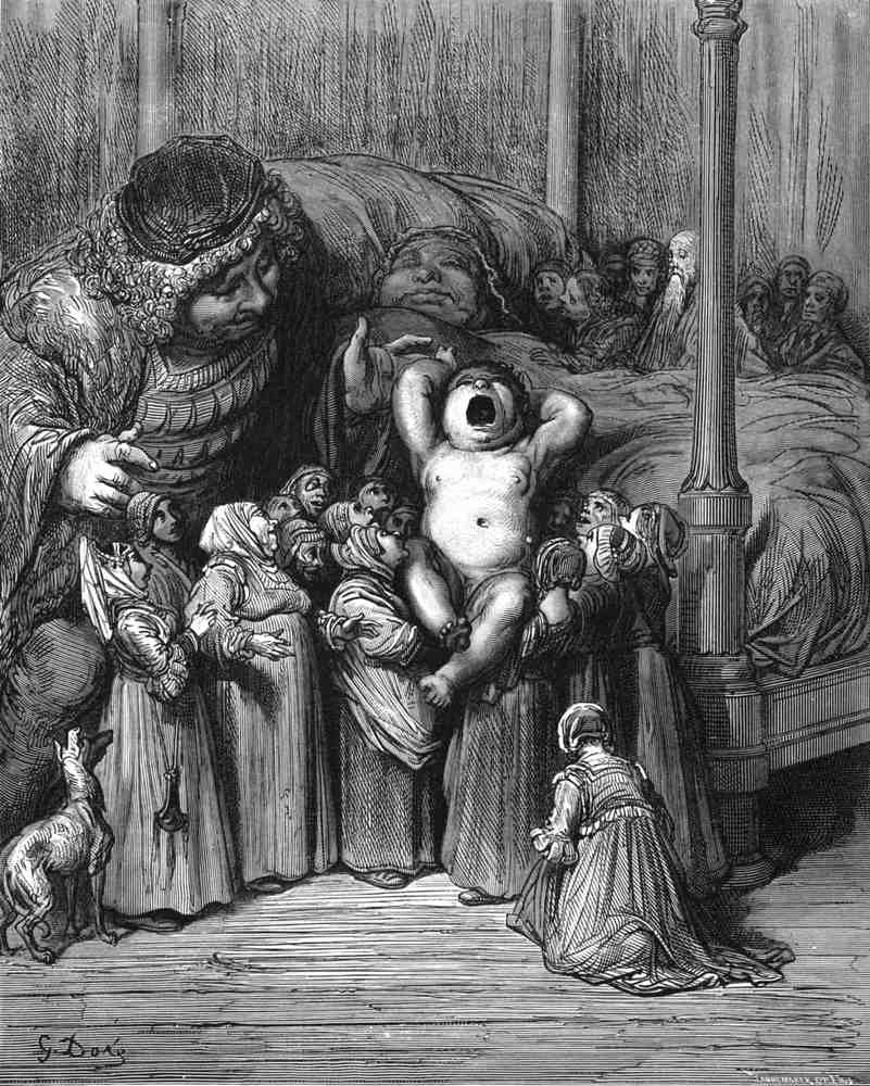 Gustave Dore Gargantua Pantagruel 005 Vintage Illustration A4 Photo Print