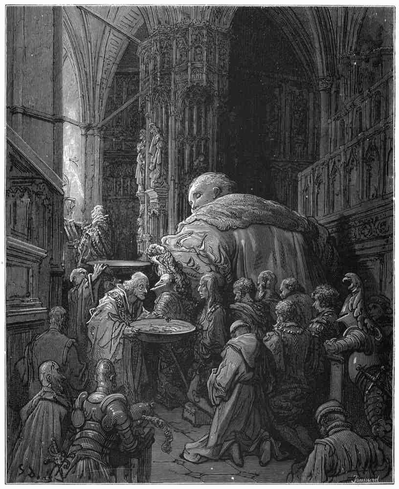 Gustave Dore Gargantua Pantagruel 056 Vintage Illustration A4 Photo Print