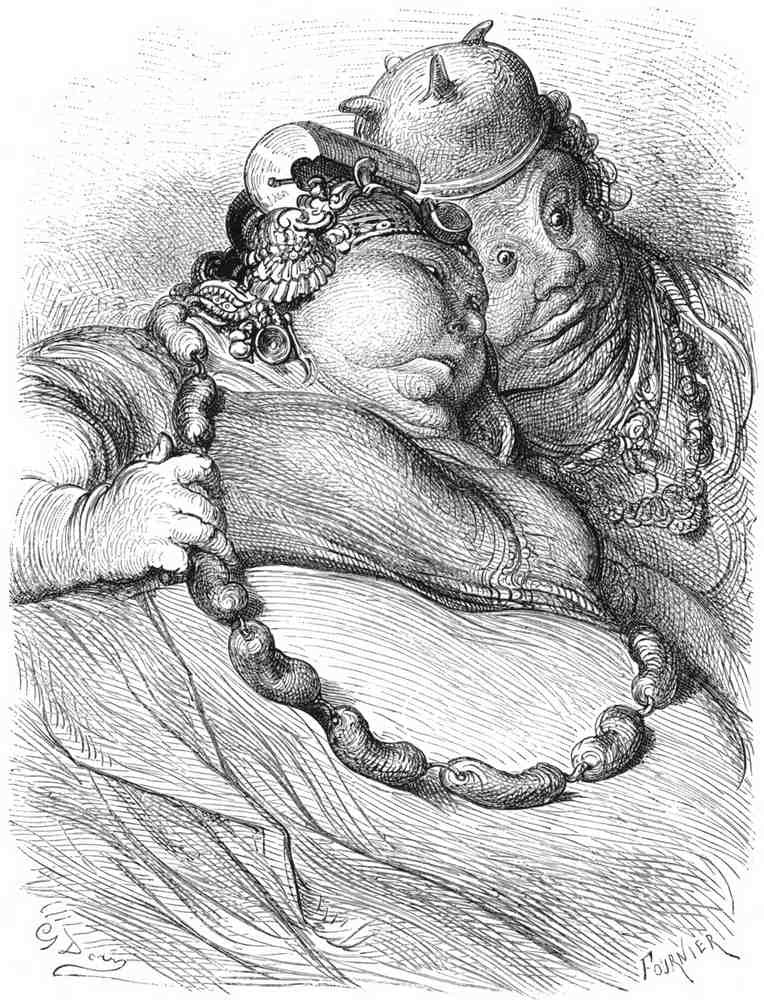 Gustave Dore Gargantua Pantagruel 059 Vintage Illustration A4 Photo Print
