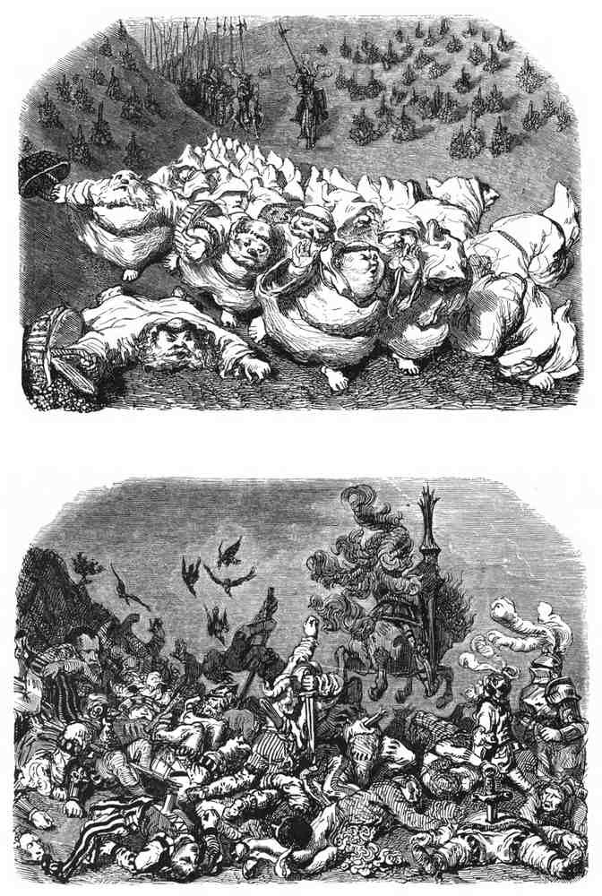Gustave Dore Gargantua Pantagruel 089 Vintage Illustration A4 Photo Print