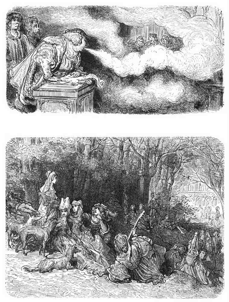 Gustave Dore Gargantua Pantagruel 092 Vintage Illustration A4 Photo Print