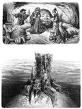Gustave Dore Gargantua Pantagruel 113 Vintage Illustration A4 Photo Print