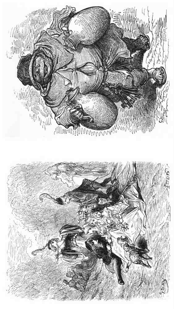 Gustave Dore Gargantua Pantagruel 126 Vintage Illustration A4 Photo Print