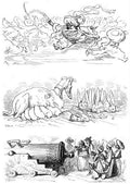 Gustave Dore Idylls and Munchausen 75 Vintage Illustration A4 Photo Print