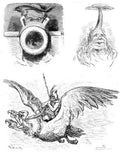 Gustave Dore Idylls and Munchausen 81 Vintage Illustration A4 Photo Print