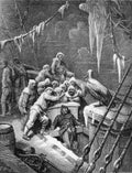 Gustave Dore Mariner Raven River 11 Vintage Illustration A4 Photo Print