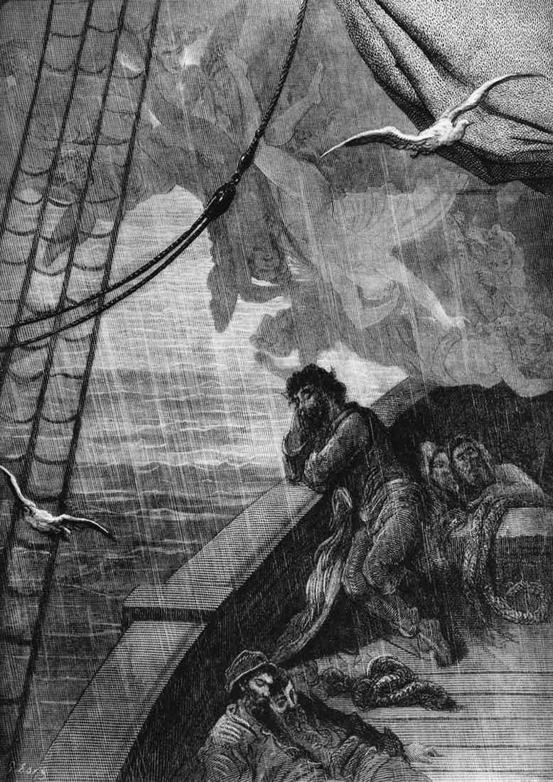 Gustave Dore Mariner Raven River 25 A4 Photo Print