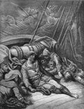 Gustave Dore Mariner Raven River 29 Vintage Illustration A4 Photo Print