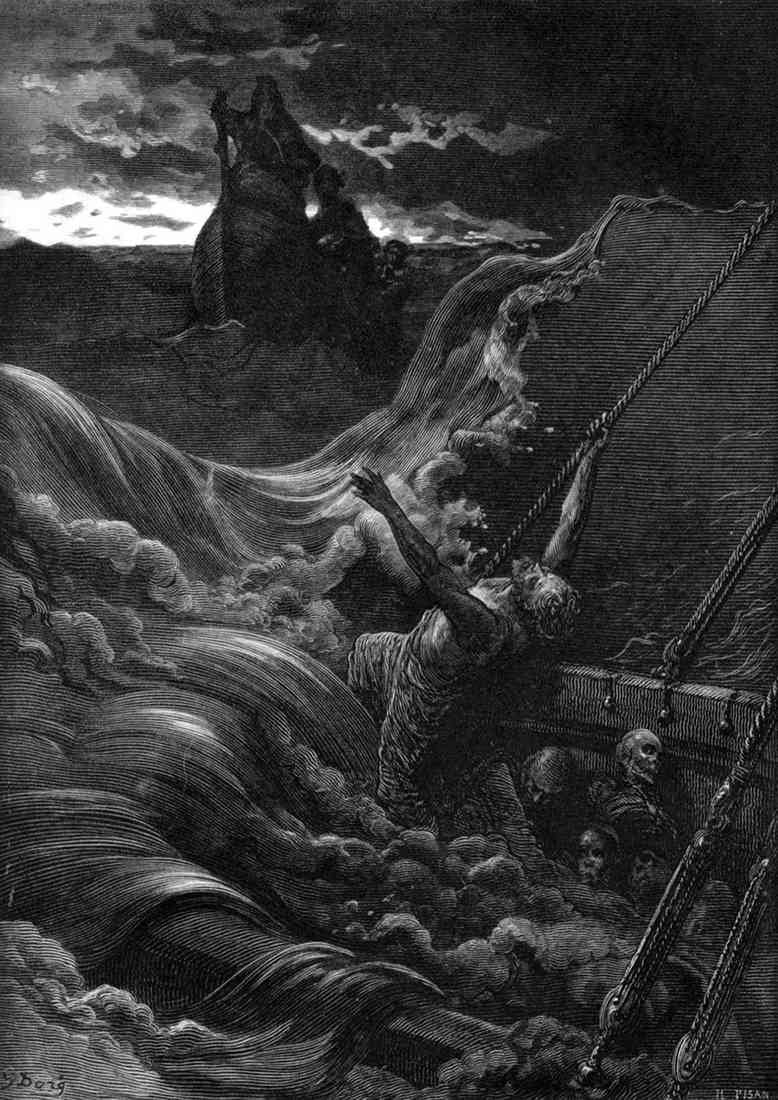 Gustave Dore Mariner Raven River 34 A4 Photo Print
