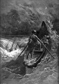 Gustave Dore Mariner Raven River 36 A4 Photo Print