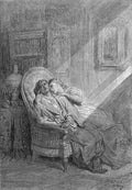 Gustave Dore Mariner Raven River 61 Vintage Illustration A4 Photo Print